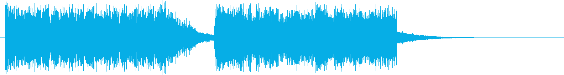 A funny song of a wind instrument that plunges from a high place's reproduced waveform