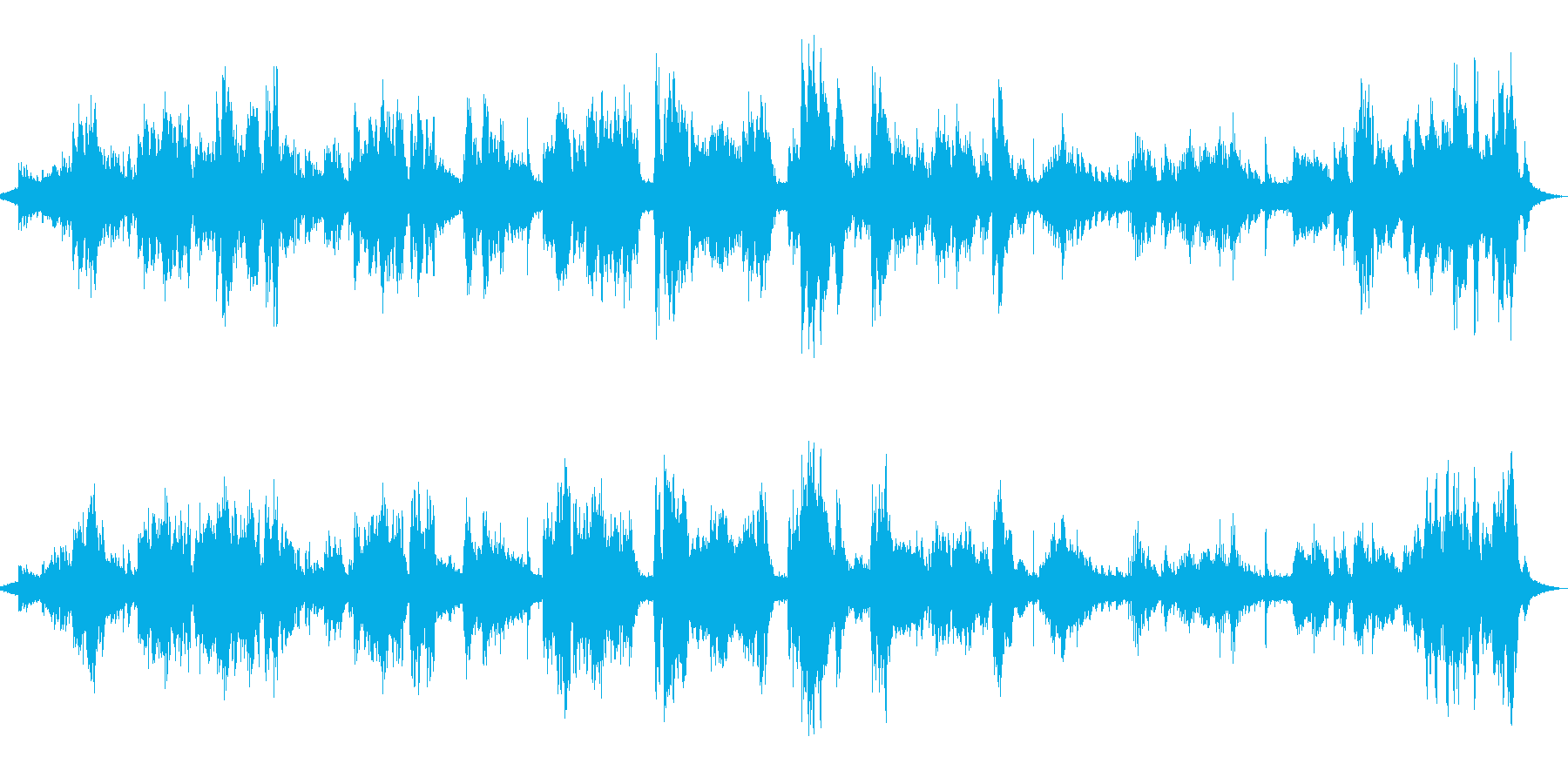 環境音を取り入れた日本の伝統的音楽の再生済みの波形