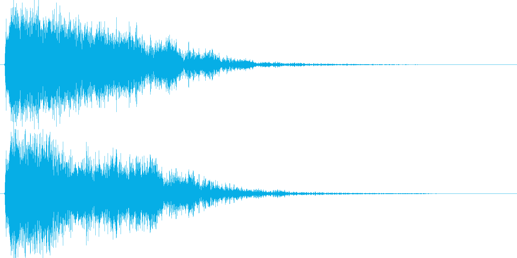 空間的な効果音です。の再生済みの波形