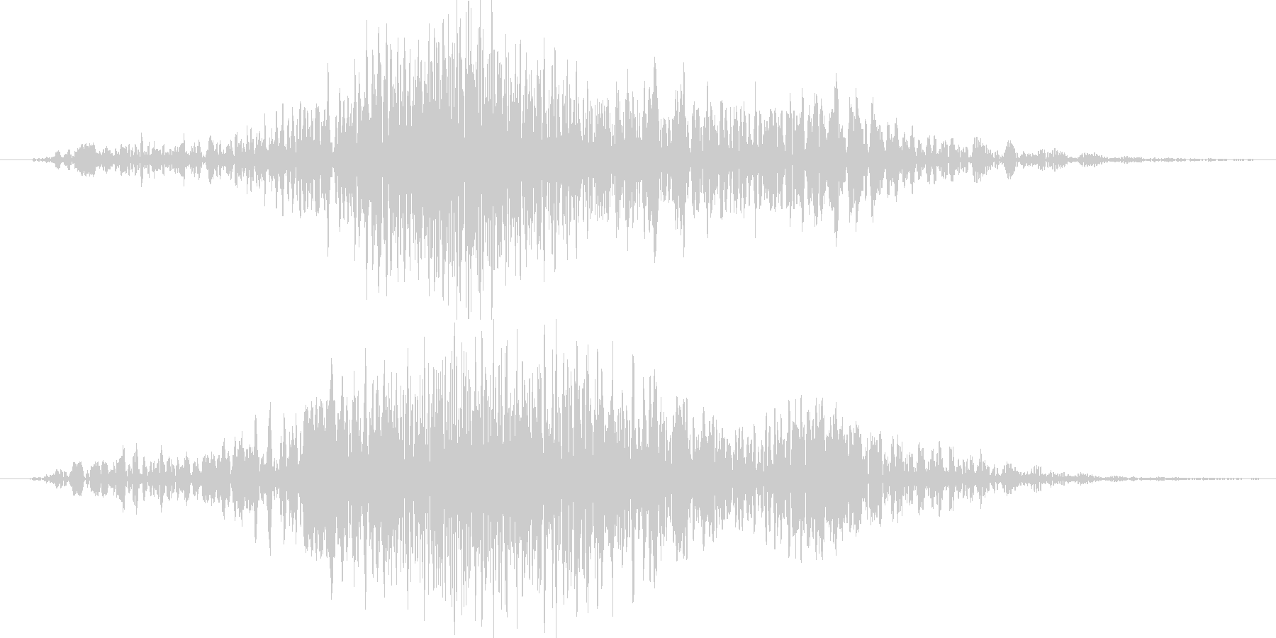 効果音的なワンポイント音です。の未再生の波形