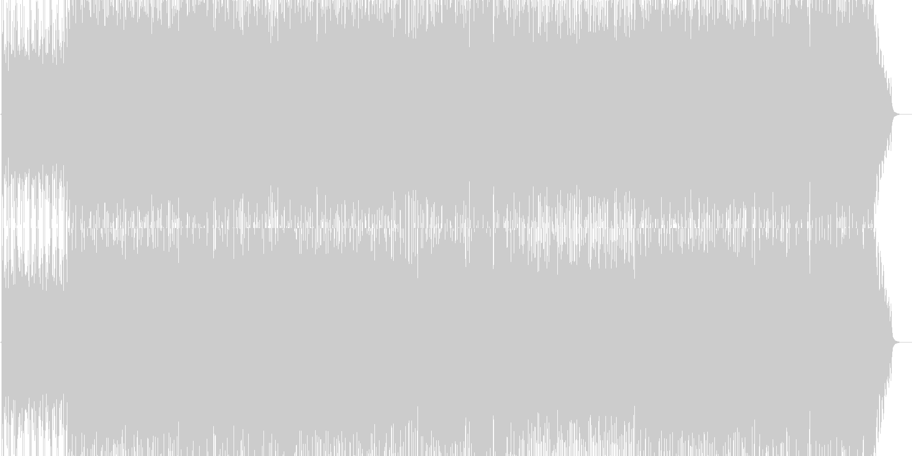 はつらつとして爽やかなフュージョンの未再生の波形