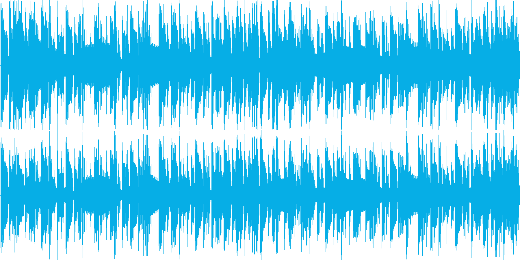 空間的な音響を駆使したループ楽曲です。の再生済みの波形
