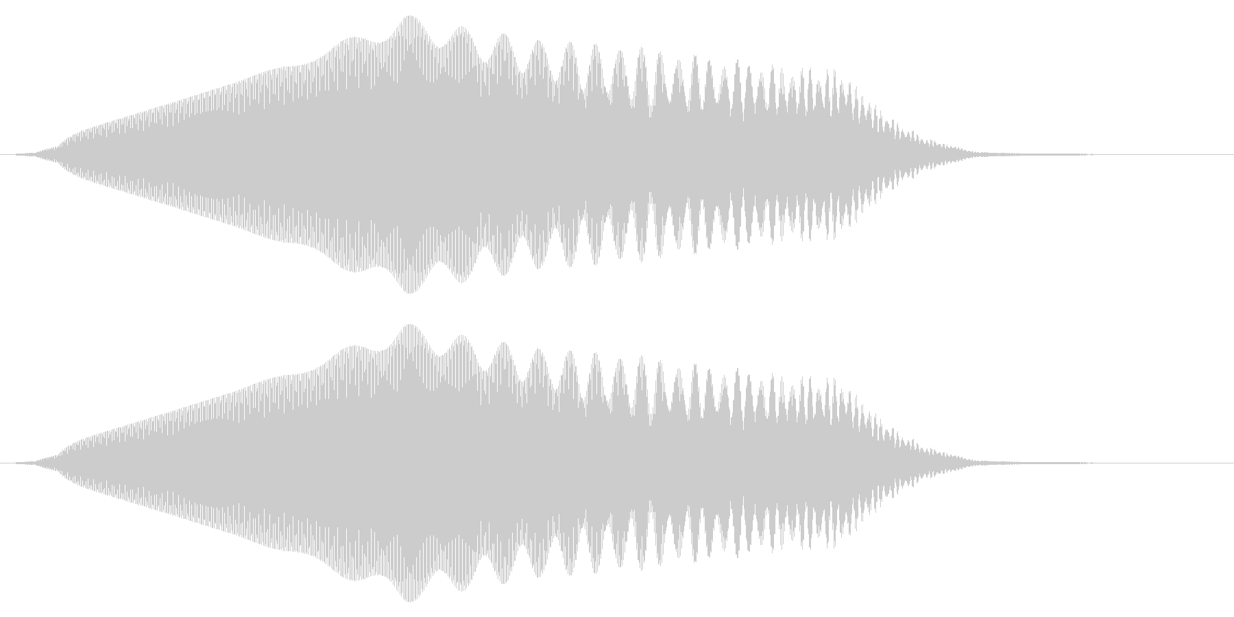「ぷゎー」「ぽぃー」などの擬音です。「…の未再生の波形