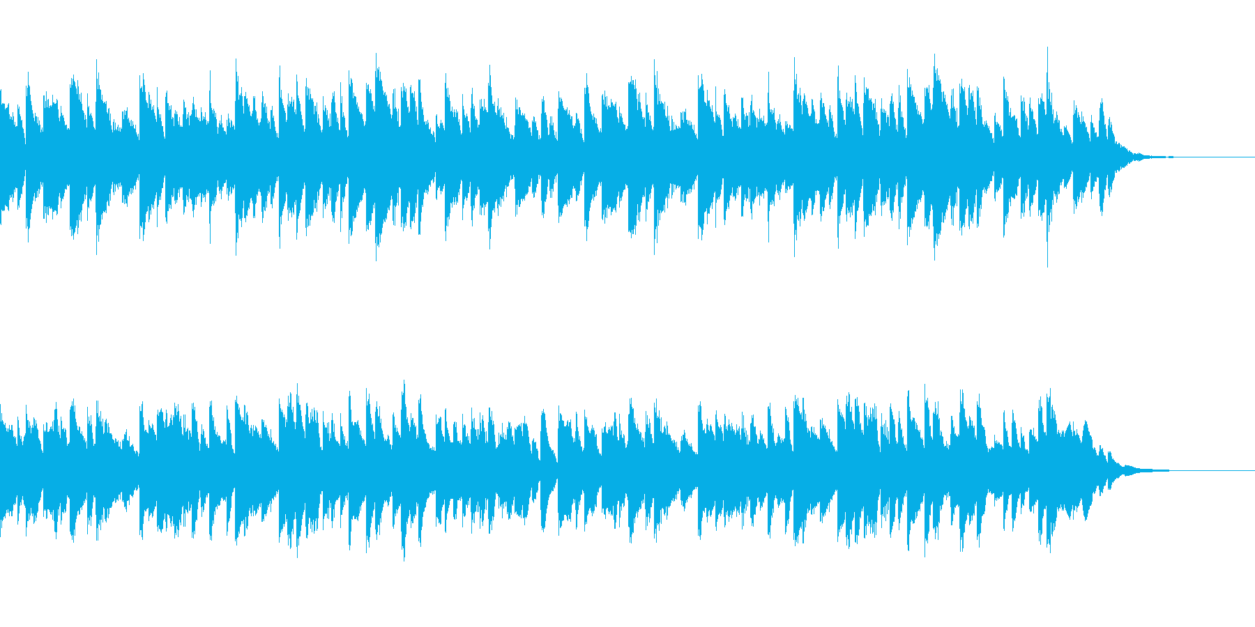 日常的なほのぼのコミカル曲の再生済みの波形