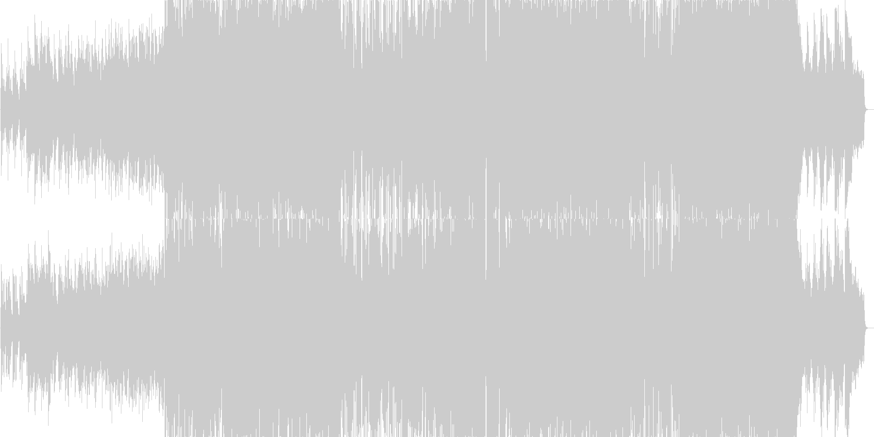 シンセの音色が印象的なかわいいバラードの未再生の波形