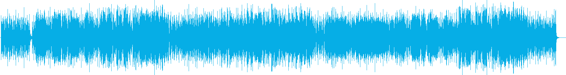 明るく楽しげなシンセサイザーピアノ曲の再生済みの波形