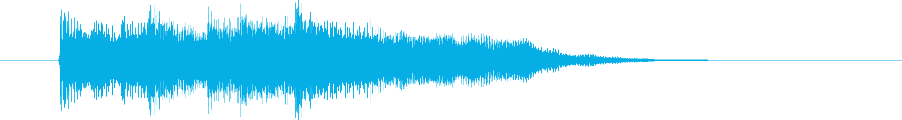 Bright and refreshing synth sound short's reproduced waveform