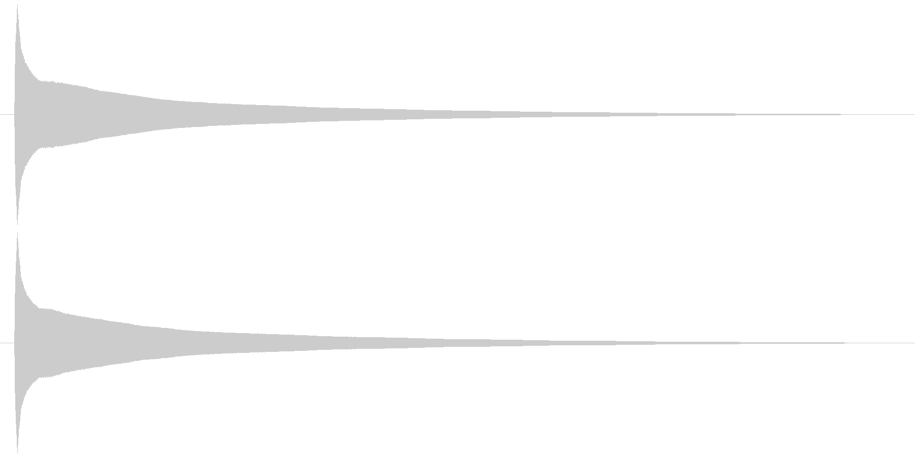 【キラーン1】キラリと一瞬何かが光るの未再生の波形