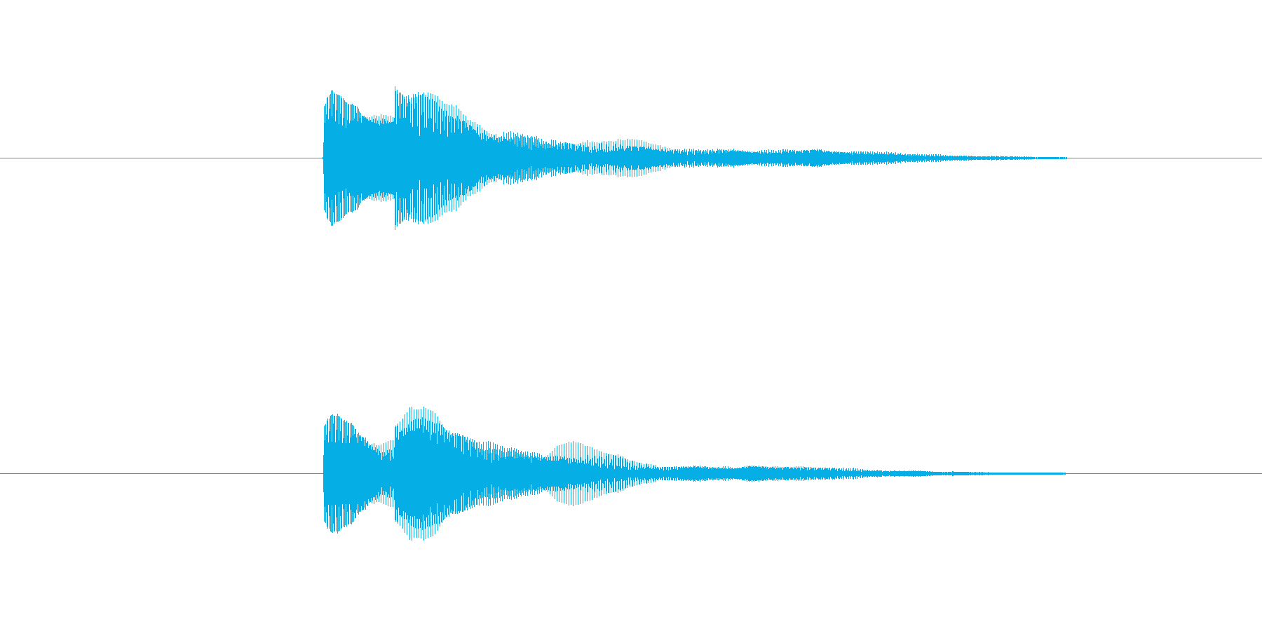 ピコッ(決定する音)の再生済みの波形