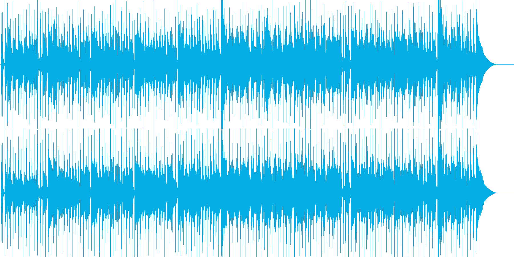 のんびりほのぼのとした日常系ポップスの再生済みの波形
