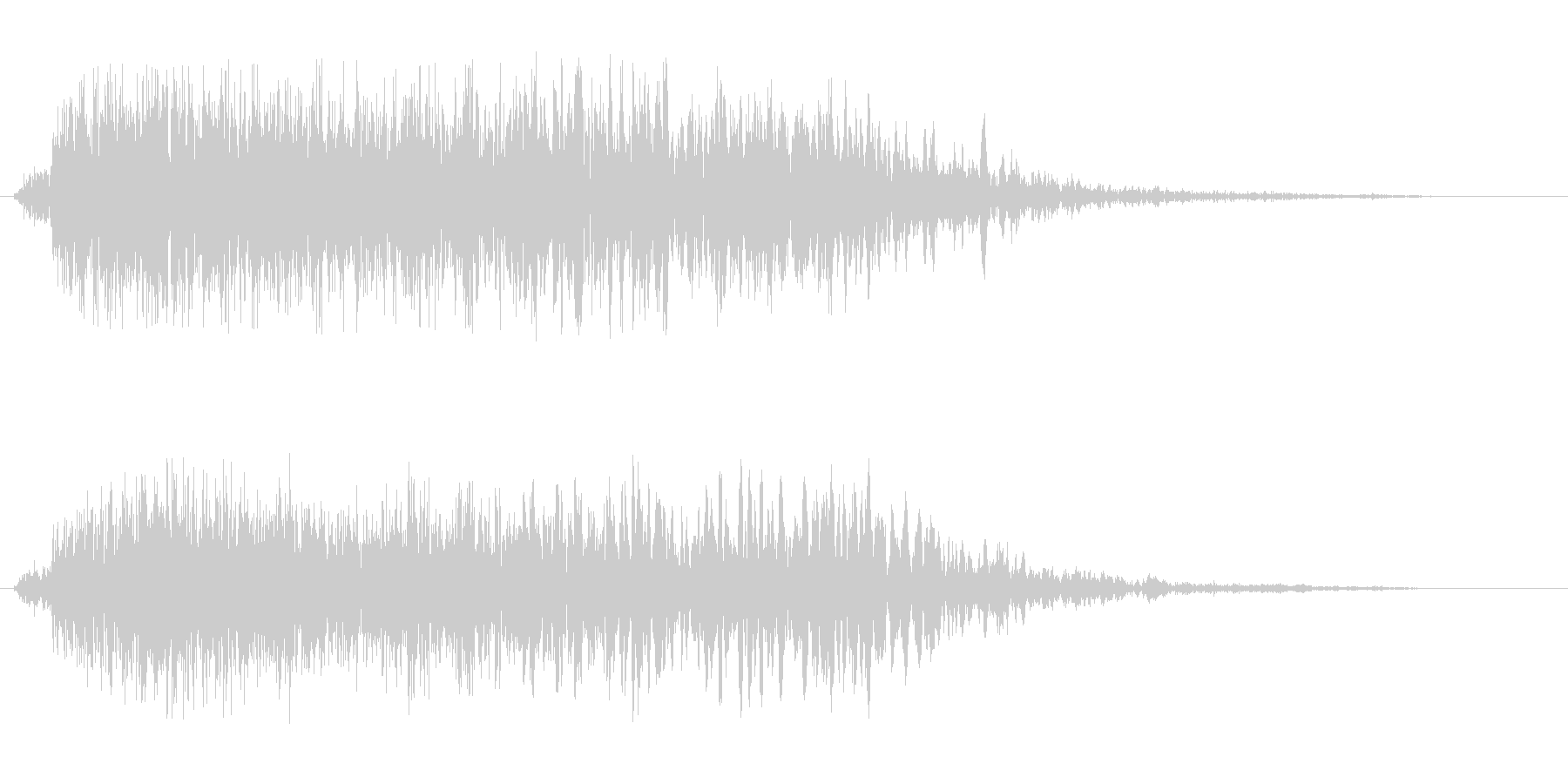 フーシューというエアー音の未再生の波形