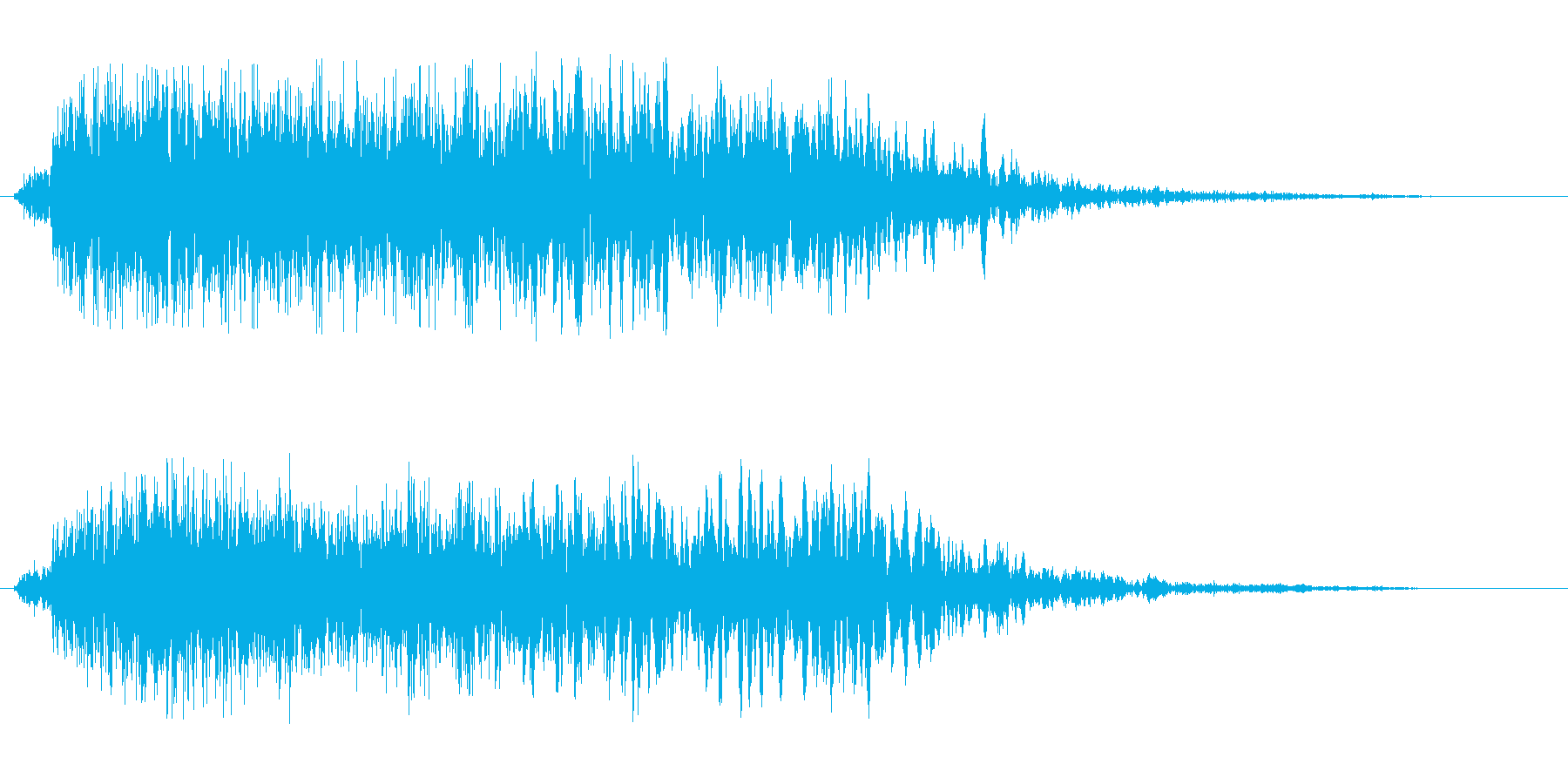フーシューというエアー音の再生済みの波形