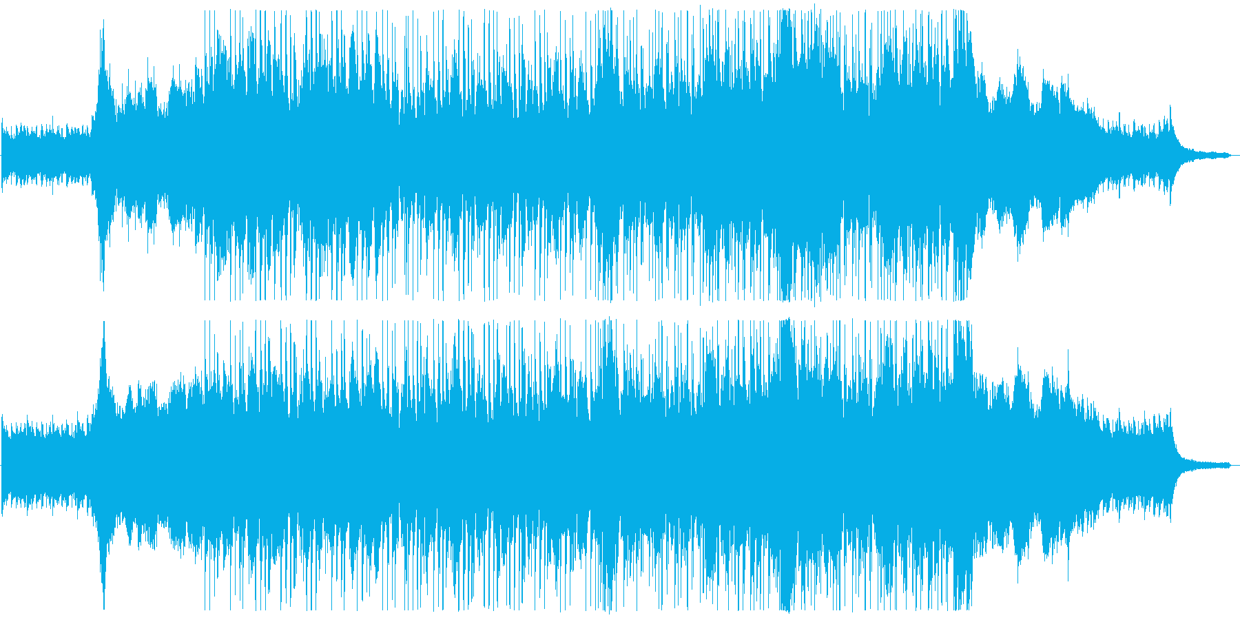 オープニング映像に合う爽やかなピアノ曲の再生済みの波形