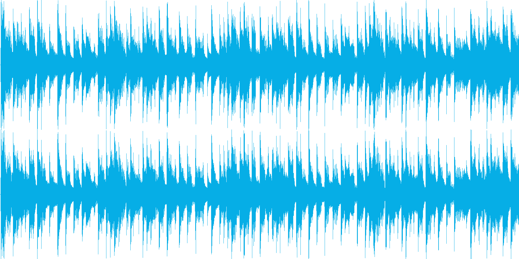 リズミックなイメージをした楽曲です。の再生済みの波形