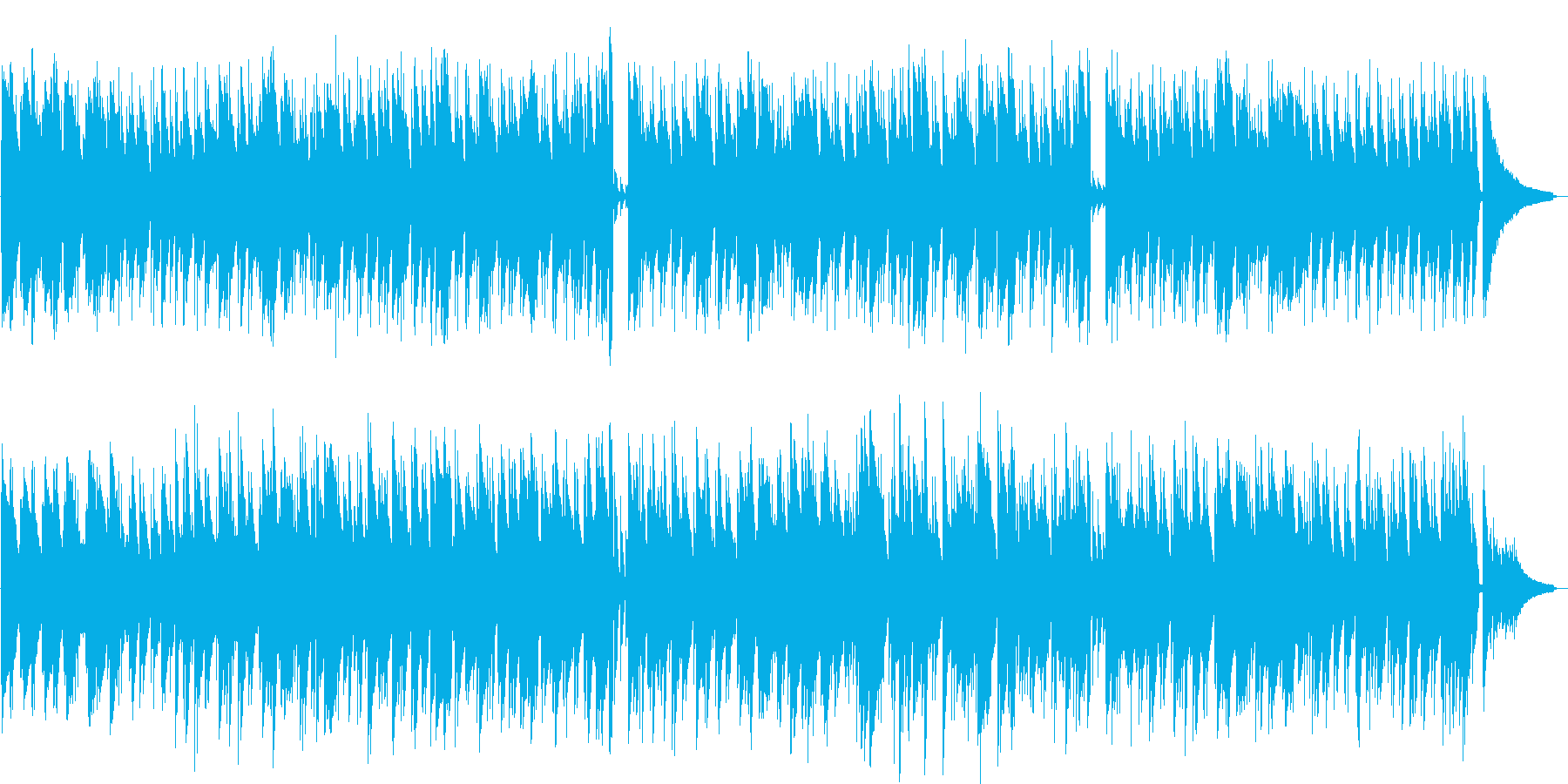 ムードあるイージーリスニング曲の再生済みの波形