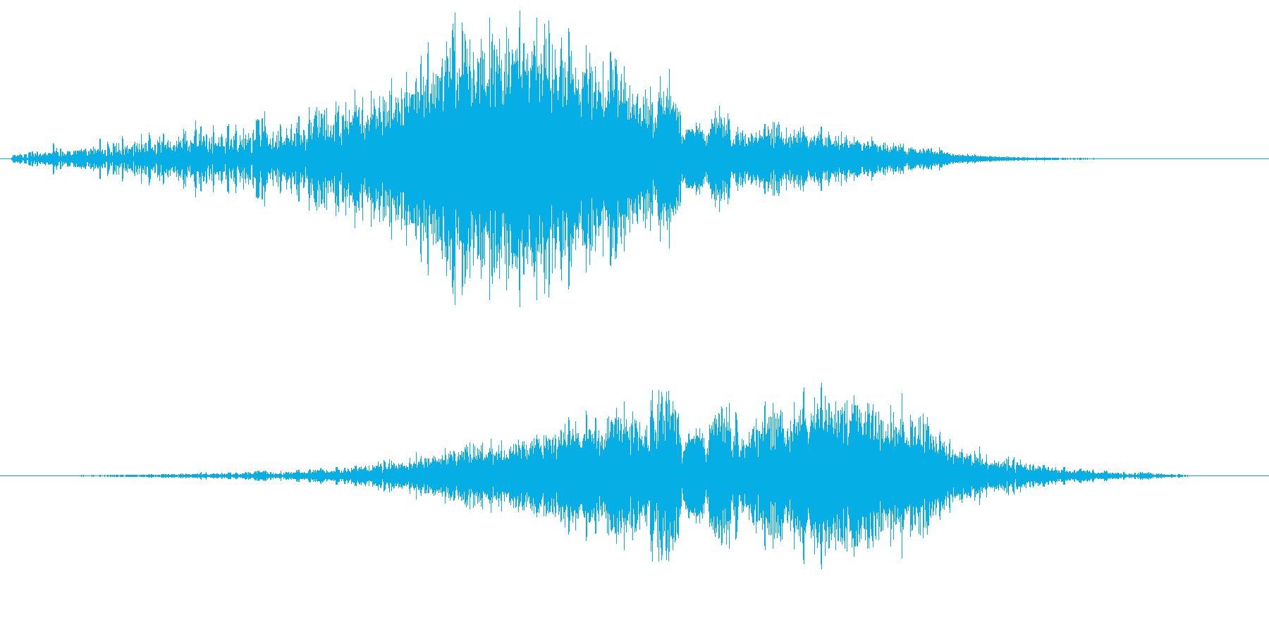 フワーピシャー(スライド音)の再生済みの波形