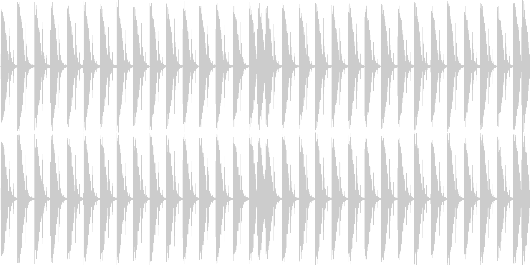 ハウスのリズムを基本にした楽曲です。の未再生の波形
