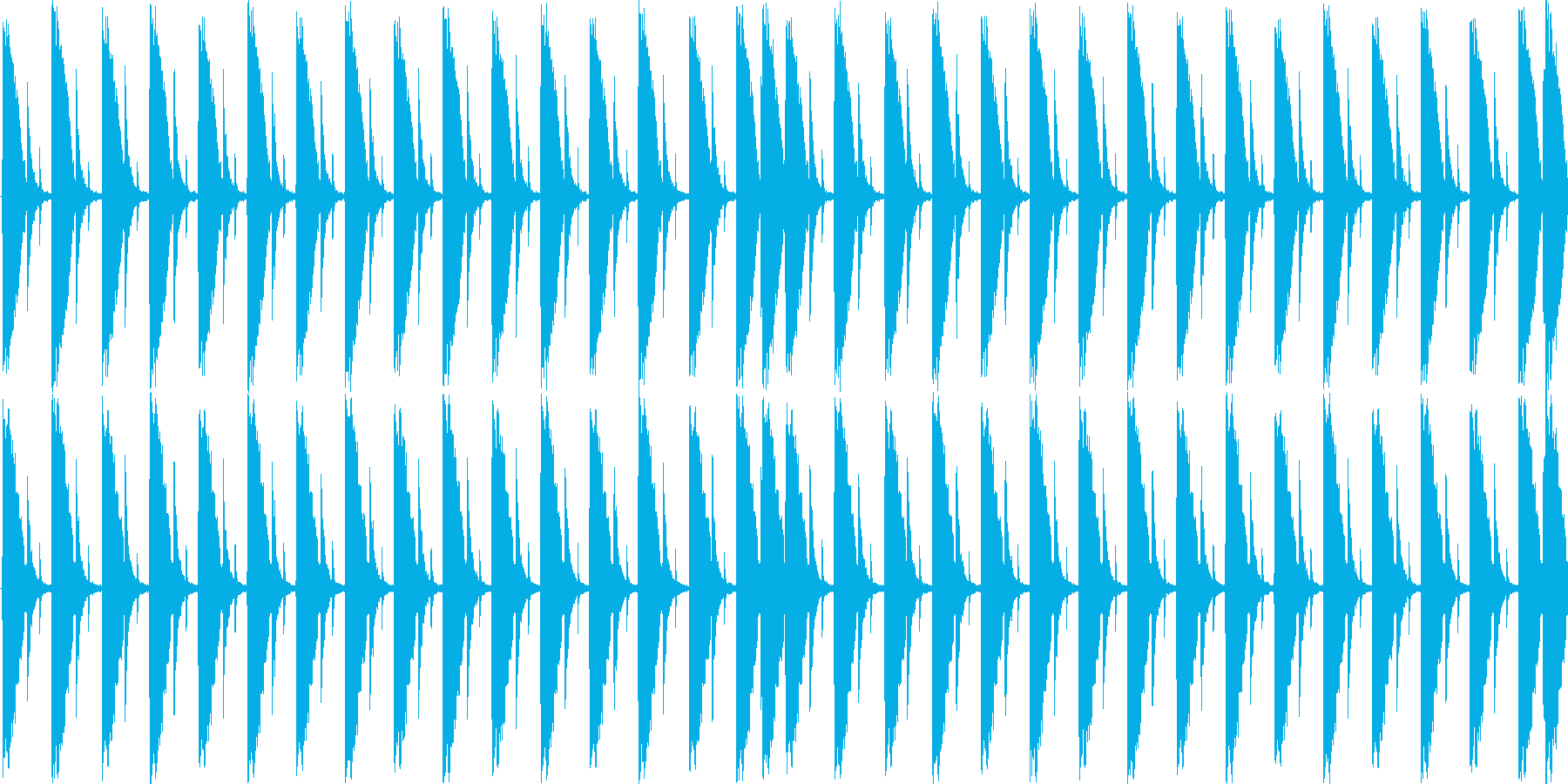 ハウスのリズムを基本にした楽曲です。の再生済みの波形