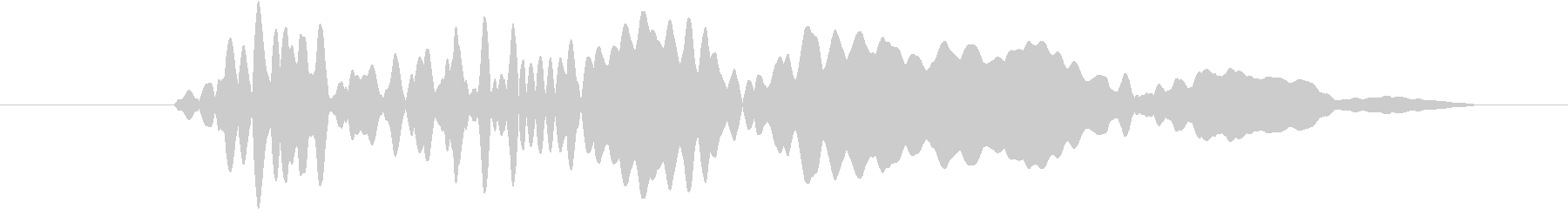 ショッキングなシーンにマッチする効果音…の未再生の波形