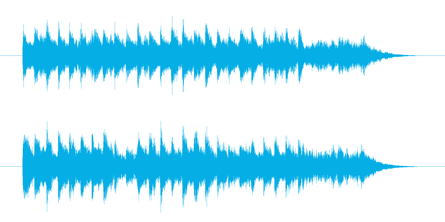 二度寝の気持ち良さを音楽で表現したBGMの再生済みの波形