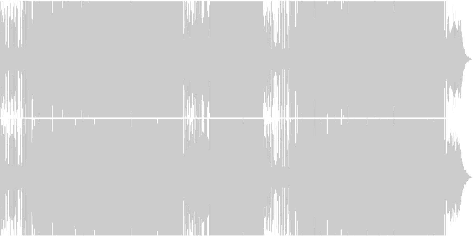 EDMシンセメロがファンキーな楽曲の未再生の波形