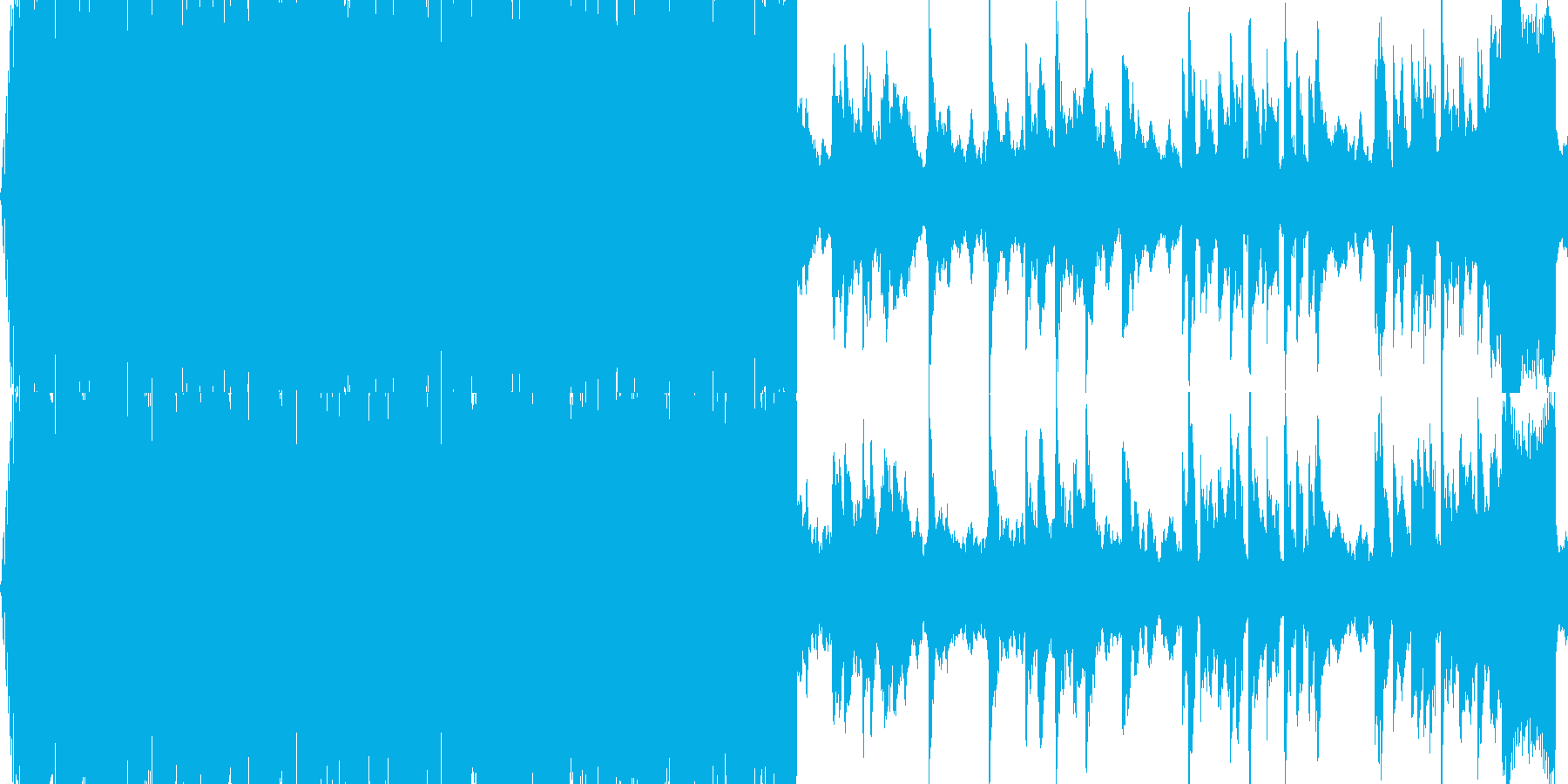 【スローテンポなバラードEDM】の再生済みの波形