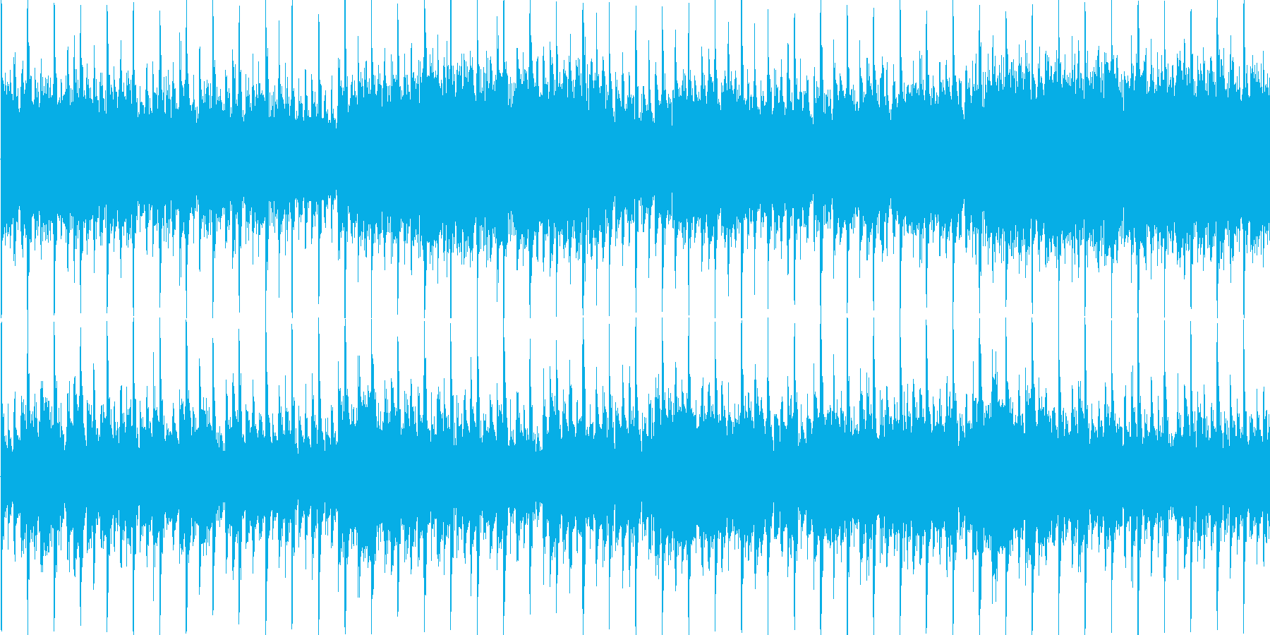 明るい雰囲気の短めのループ楽曲です。の再生済みの波形