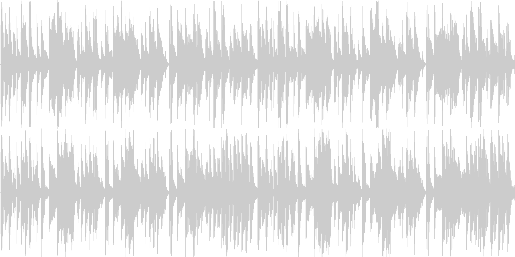 リズミックなイメージをした楽曲です。の未再生の波形