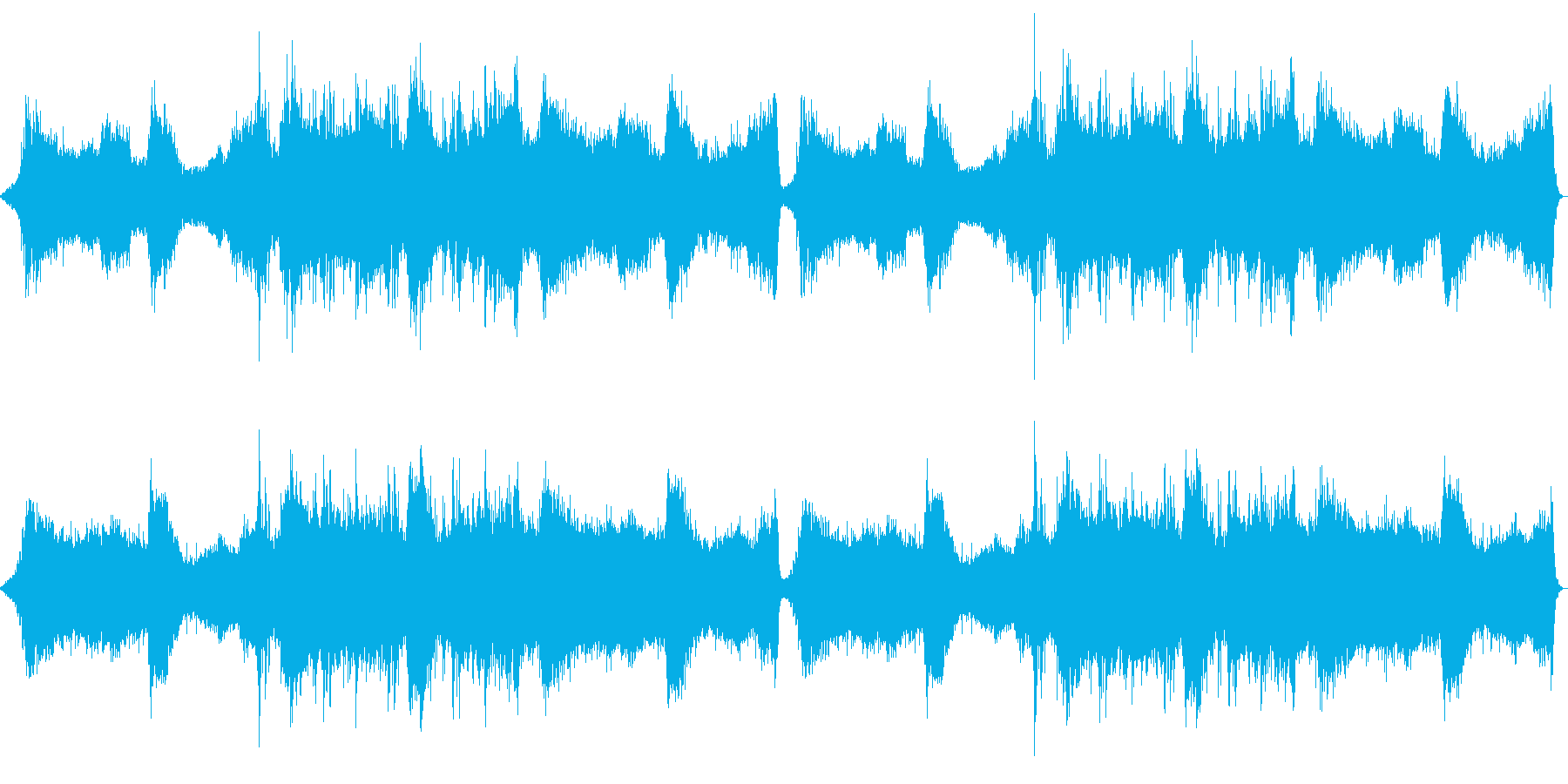 ホラー/アンビエント暗闇をイメージした曲の再生済みの波形