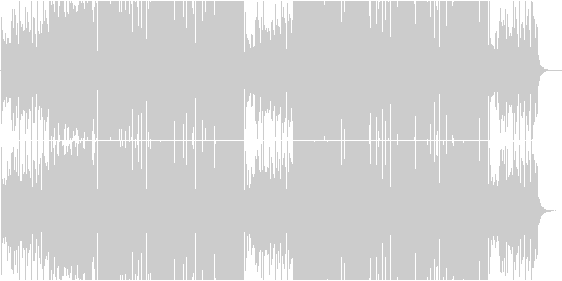 季節感のある和風 Future Bassの未再生の波形