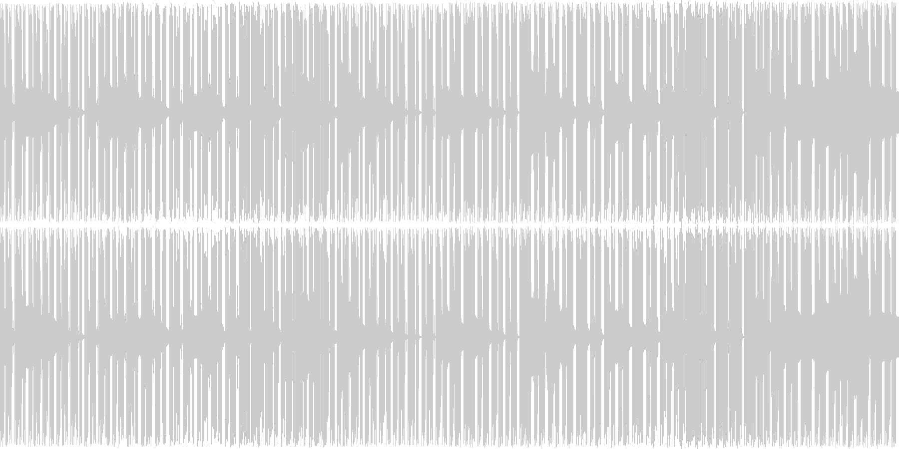ベースが主体の曲ですの未再生の波形