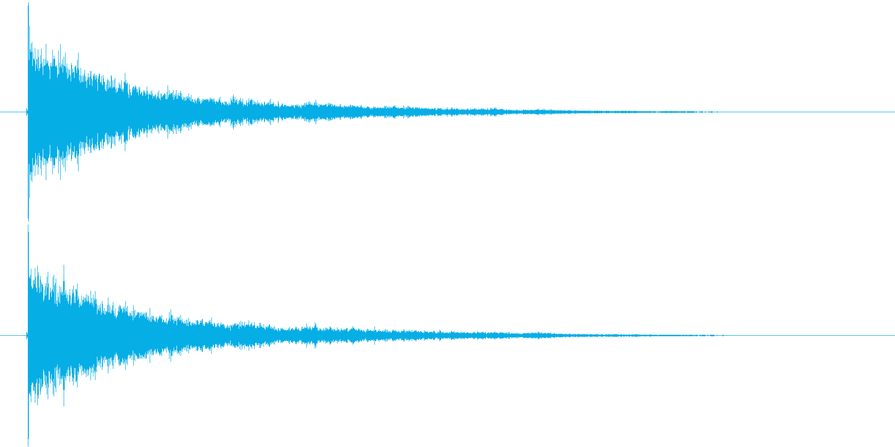 ガシャーン(割れる音、クラッシュ音)の再生済みの波形