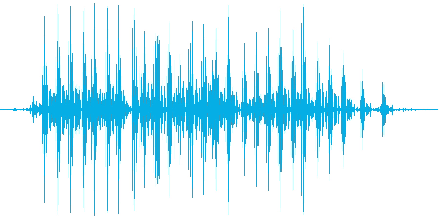 ブゥ。おならの音(低め・短め)の再生済みの波形