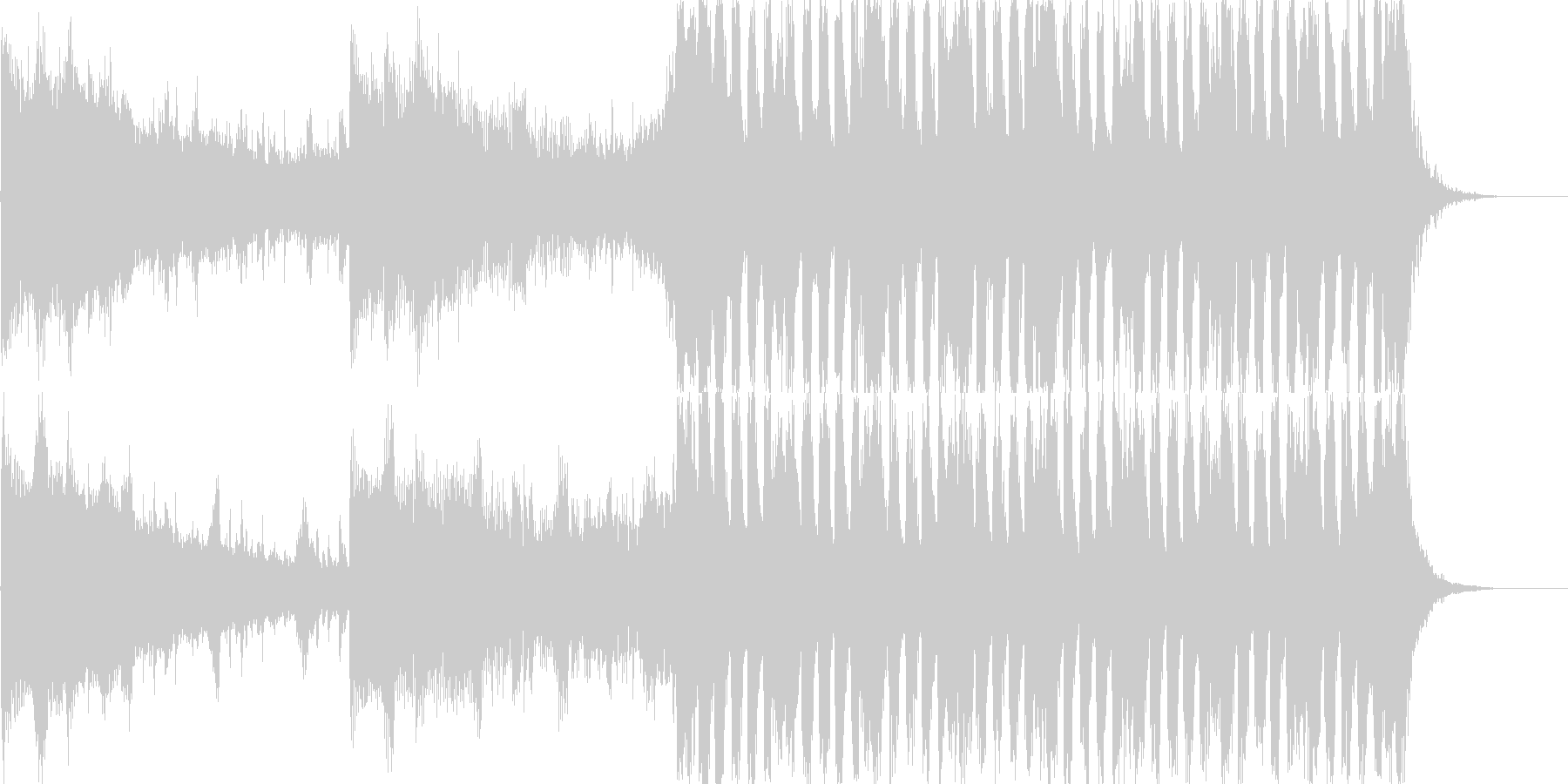 躍動的なストリングス 予告編音楽の未再生の波形