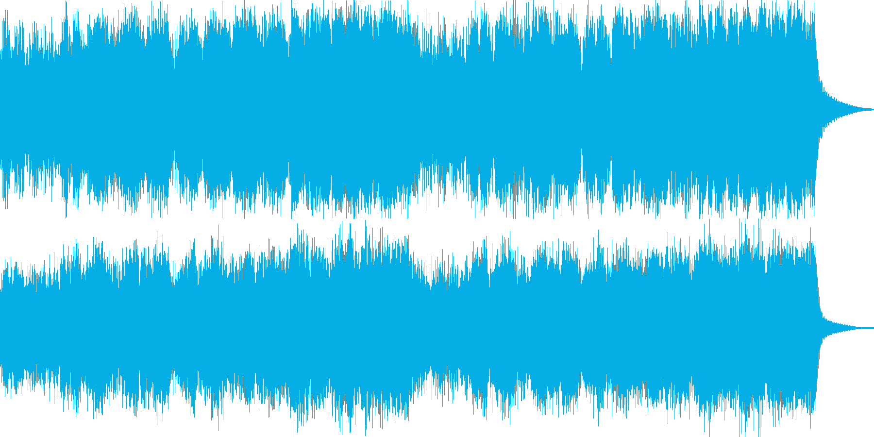 哀愁のある幻想曲でクワイアを多く使用の再生済みの波形