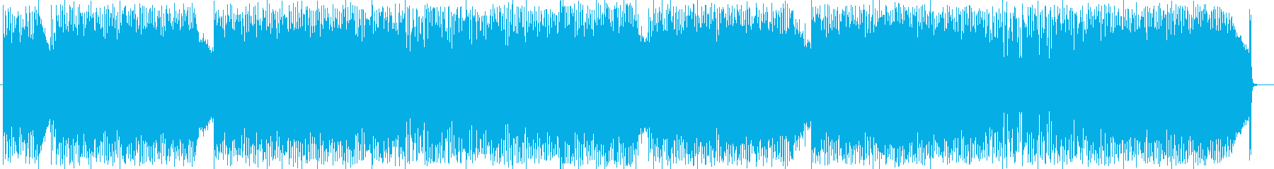 力強いギターの効いたハードロックな曲の再生済みの波形