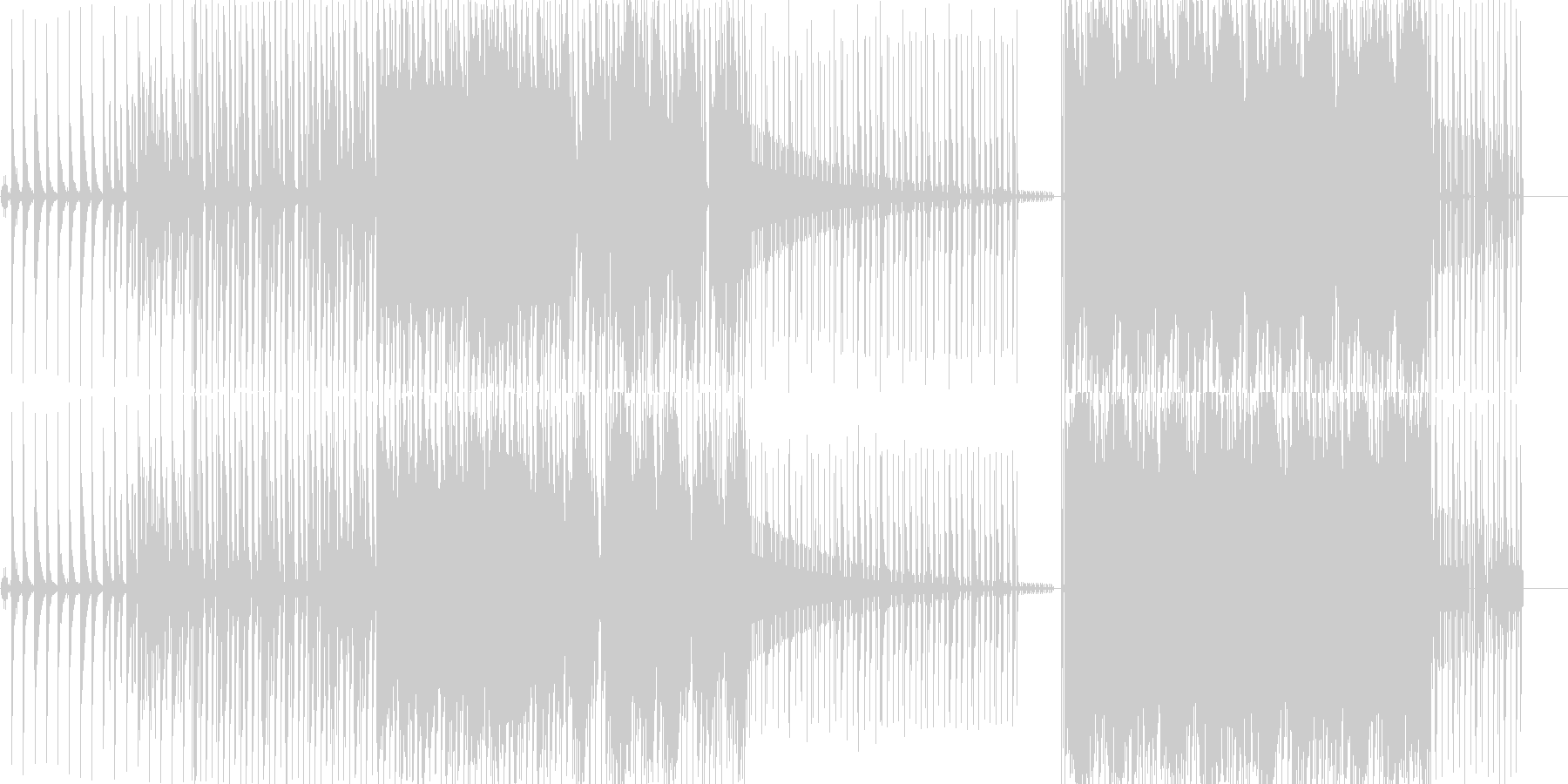 かなしい曲ですの未再生の波形