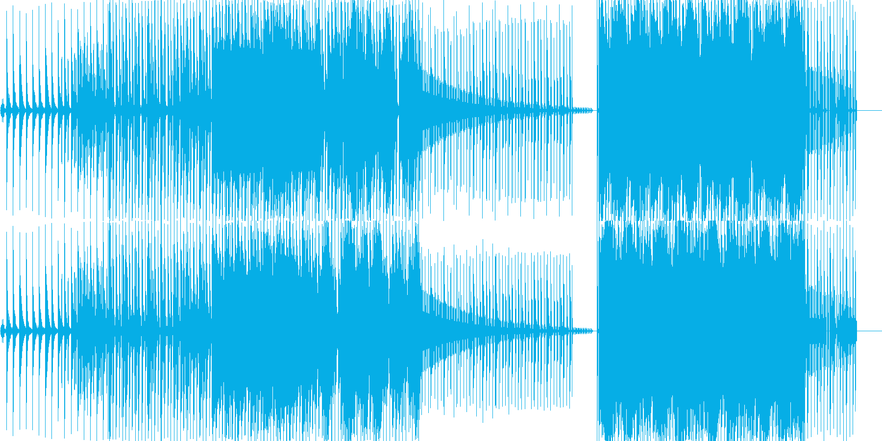 かなしい曲ですの再生済みの波形