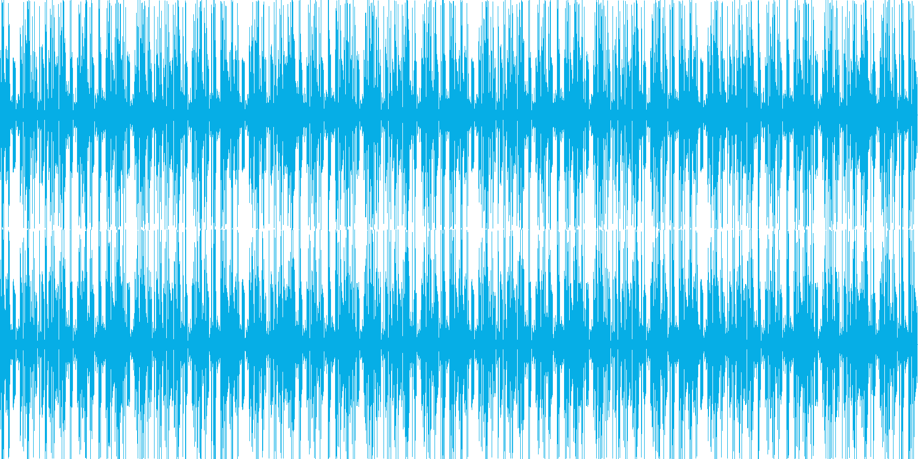 ほのぼのした雰囲気のBGMの再生済みの波形