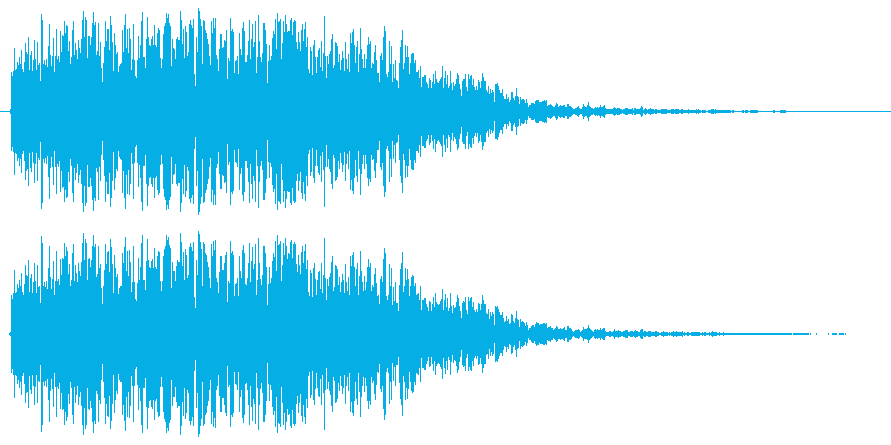 ロボが合体や変形する時の音の再生済みの波形