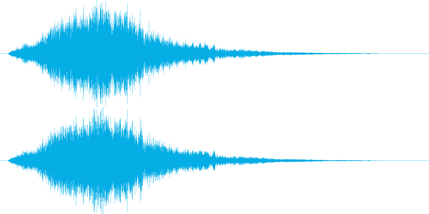 効果音的なワンポイント音です。の再生済みの波形