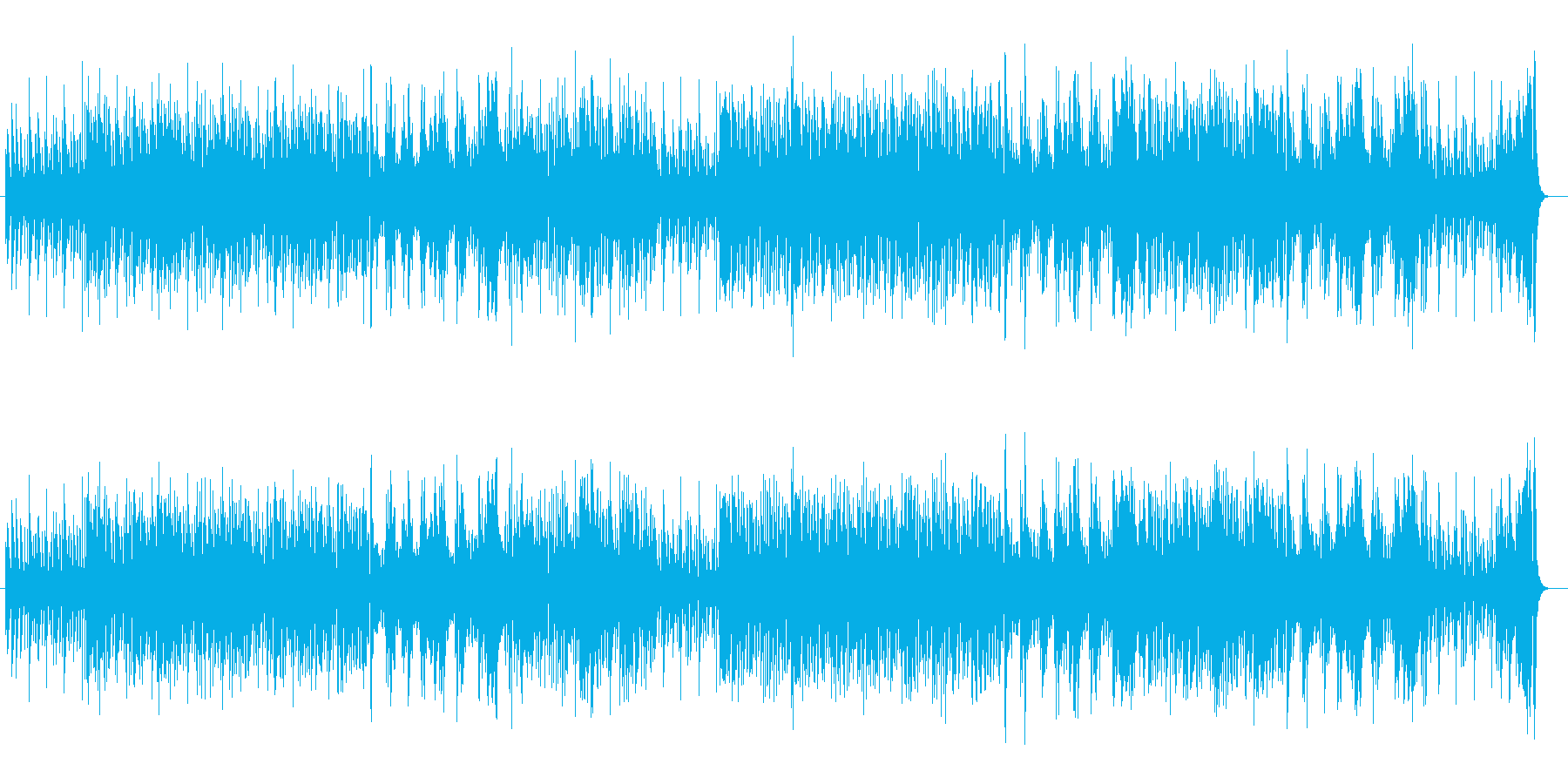 ピッコロがほのぼのとしたゲーム音楽の再生済みの波形
