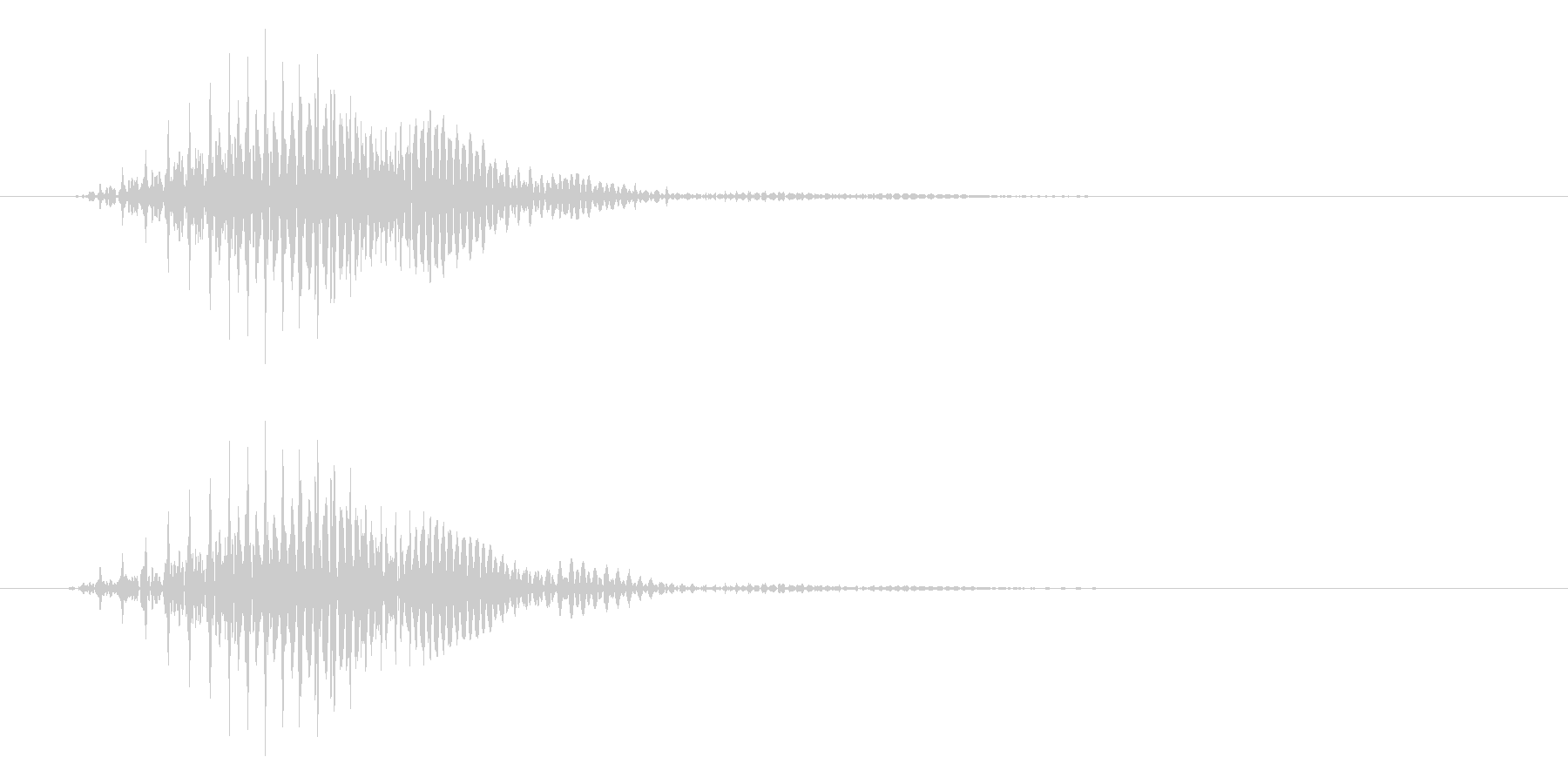 擦れるときにでる鈍い音の未再生の波形
