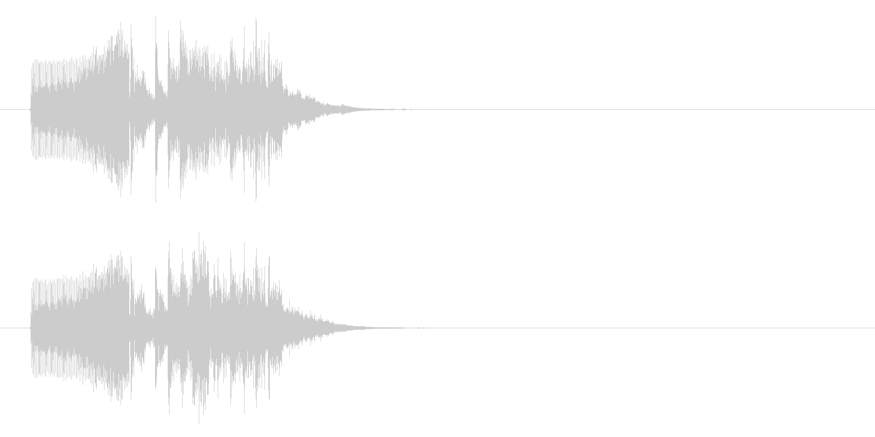 幻想的でキュートな音楽の未再生の波形