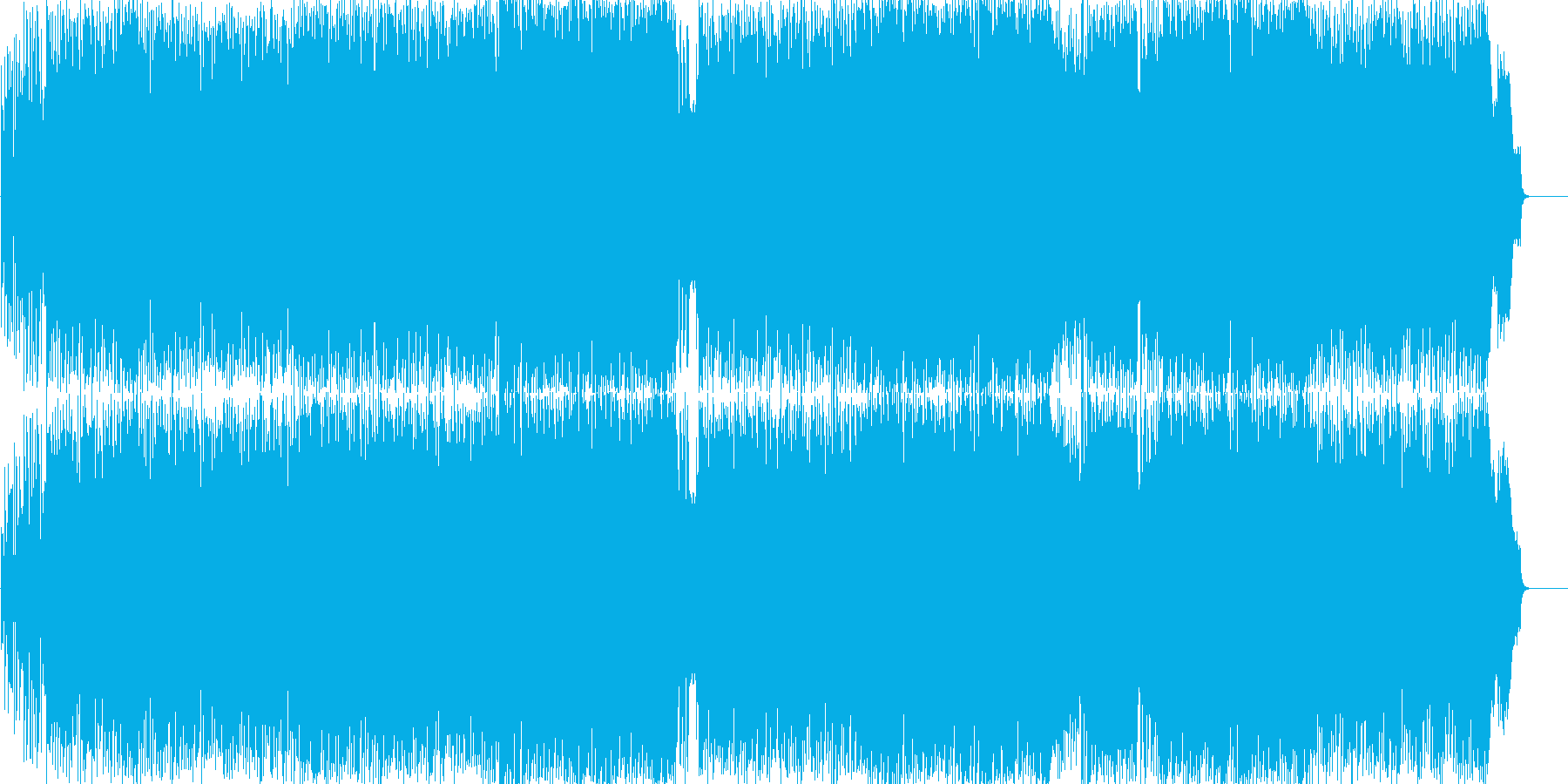 現代女性のライフスタイルをイメージした曲の再生済みの波形