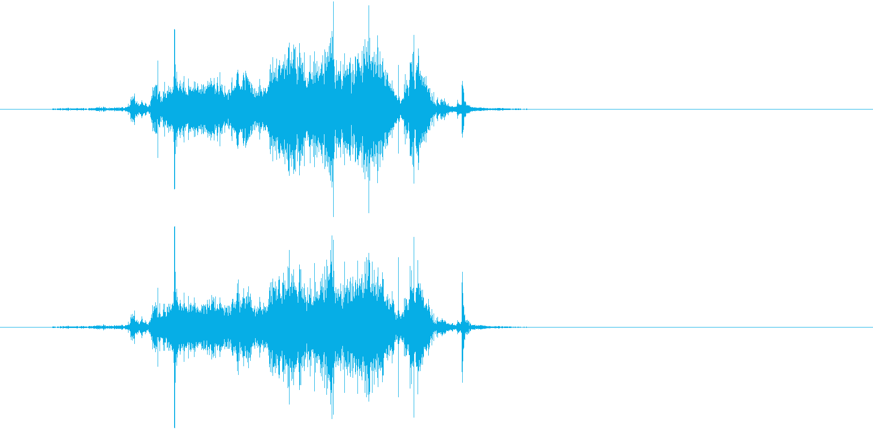 紙を破る音です。「ビリー!」「シャーッ…の再生済みの波形