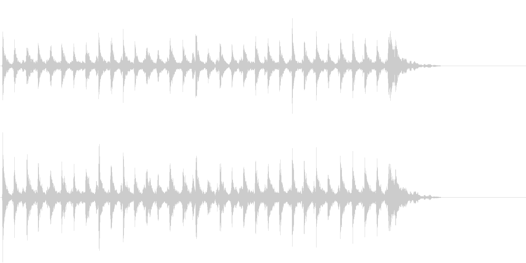 Xmasに最適トナカイベルのループ音02の未再生の波形