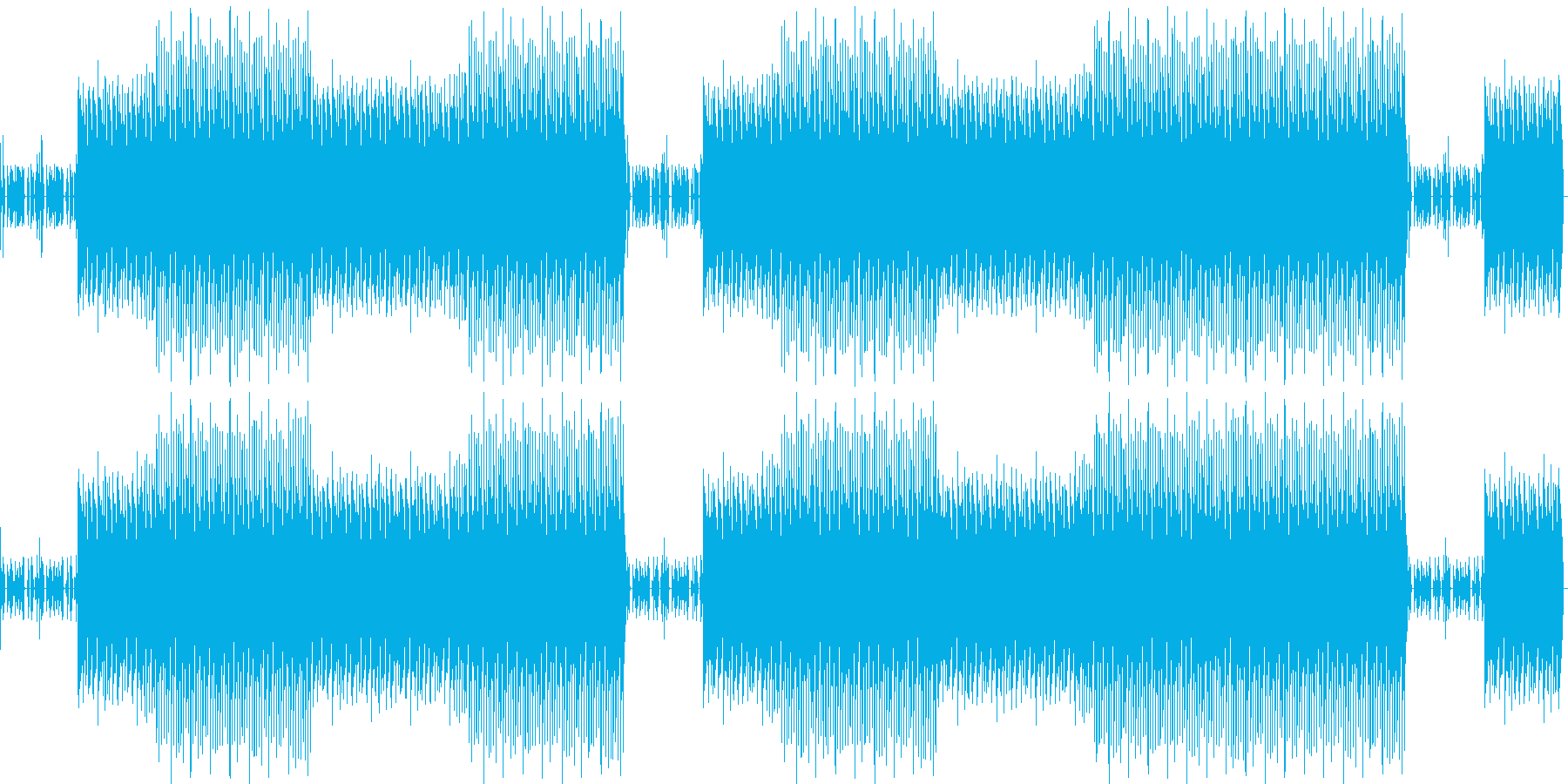 ゲームがスタートするような曲の再生済みの波形