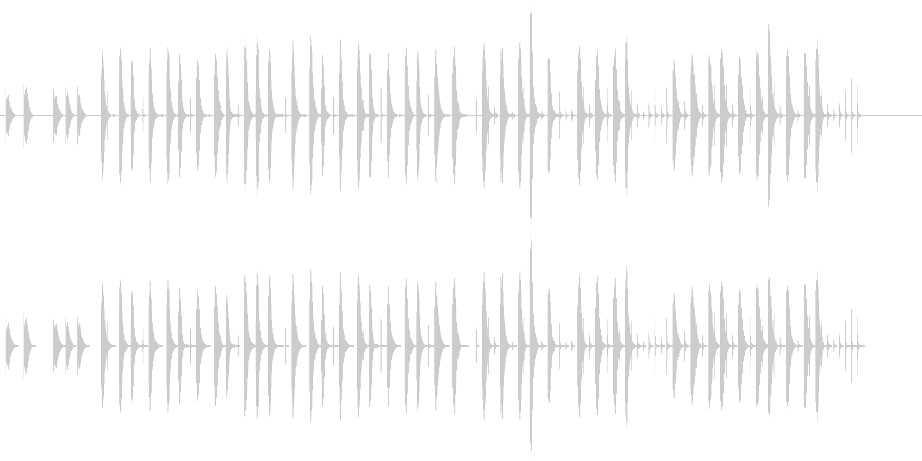 コミカルな場面で使えそうな木琴の曲の未再生の波形