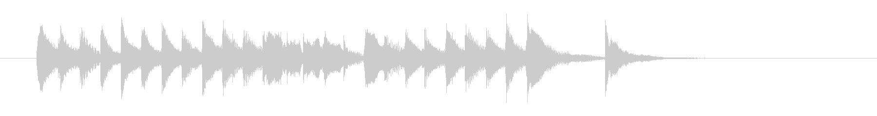 Stylish and light percussion instrument Xylophone short's unreproduced waveform